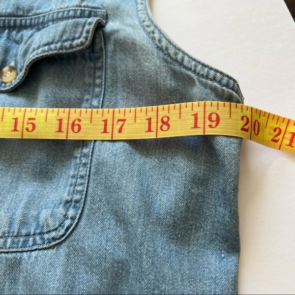 Vintage Hooded Sleeveless Denim Shirt - Picture 8 of 11